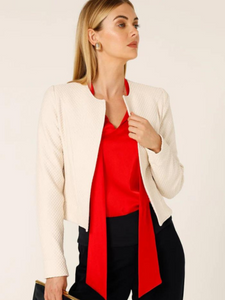 Sacha Drake - Checker Jacket - Oatmeal 