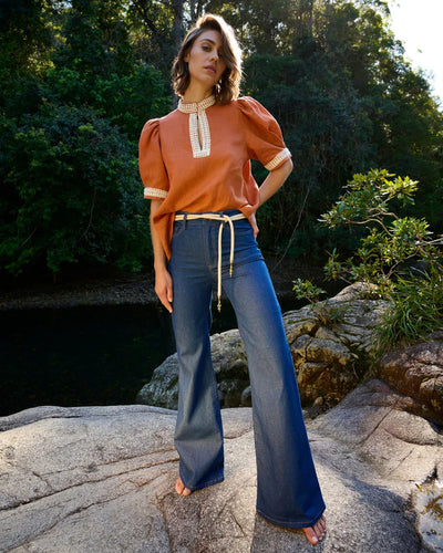 State of Embrace | Denim Palazzo Regular