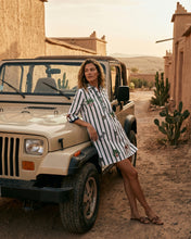 Load image into Gallery viewer, Vilagallo - Tyanna Green Stripes Dress

