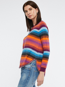 Zaket And Plover - Splice Colour Jumper - Plum