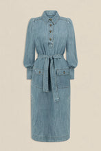 Load image into Gallery viewer, Zoe Kratzmann - Echelon Dress - Light Washed Denim
