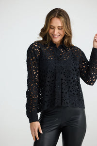 Brave & True - Mary Jane Shirt - Black