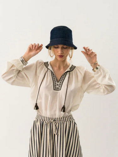 Lolly's Laundry - Bihar Blouse - Creme
