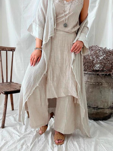Bohemiana - Nomade Linen Pants - Sand