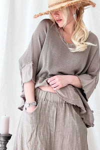Bohemiana - Rowan Flared Pants - Taupe