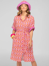 Load image into Gallery viewer, Boom Shankar - Maui Shirt Dress - Naples Pomodoro
