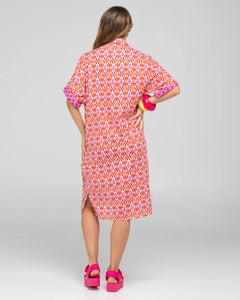 Boom Shankar - Maui Shirt Dress - Naples Pomodoro