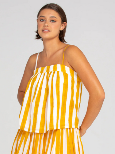 Boom Shankar - Sami Singlet - Tropical Stripe