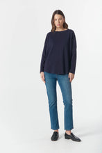 Load image into Gallery viewer, Cloth, Paper, Scissors - On Repeat Raglan Tee - Parisian Navy
