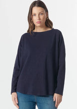 Load image into Gallery viewer, Cloth, Paper, Scissors - On Repeat Raglan Tee - Parisian Navy
