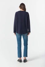 Load image into Gallery viewer, Cloth, Paper, Scissors - On Repeat Raglan Tee - Parisian Navy
