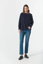 Load image into Gallery viewer, Cloth, Paper, Scissors - On Repeat Raglan Tee - Parisian Navy
