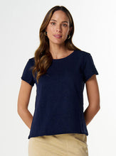 Load image into Gallery viewer, Cloth, Paper, Scissors - Front Split Tee - Parisian Navy
