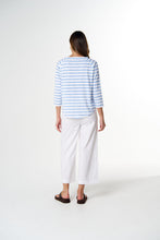 Load image into Gallery viewer, Cloth, Paper, Scissors - Offender Tee - White/Skyway Blue
