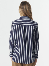 Load image into Gallery viewer, Cloth, Paper, Scissors - Most Wanted Shirt - Bright Navy/White
