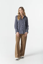 Load image into Gallery viewer, Cloth, Paper, Scissors - Most Wanted Shirt - Bright Navy/White
