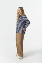 Load image into Gallery viewer, Cloth, Paper, Scissors - Most Wanted Shirt - Bright Navy/White
