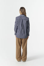 Load image into Gallery viewer, Cloth, Paper, Scissors - Most Wanted Shirt - Bright Navy/White
