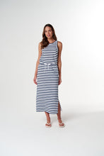 Load image into Gallery viewer, Cloth, Paper, Scissors - Folk Maxi Skirt - White/Parisian

