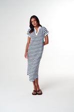 Load image into Gallery viewer, Cloth, Paper, Scissors - Dreamer Polo Dress - White/Parisian
