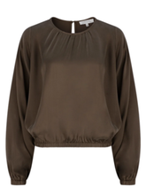 Load image into Gallery viewer, Caravan &amp; Co - Lightness of Being Gathered Neck Blouse - Kelp
