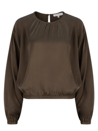 Caravan & Co - Lightness of Being Gathered Neck Blouse - Kelp