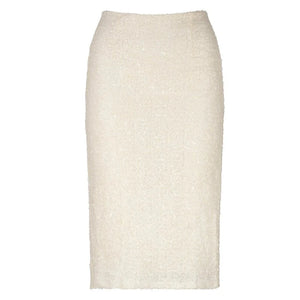 Caravan & Co - Sequin Pencil Skirt - Alabaster