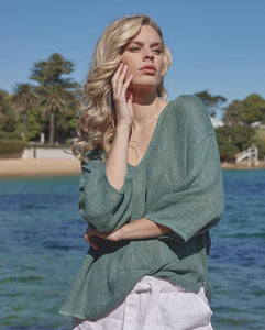Carbon - Estelle Hessian Top