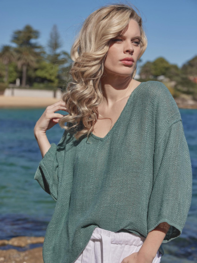 Carbon - Estelle Hessian Top