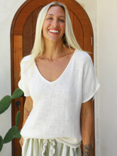 Load image into Gallery viewer, Carbon - Paris Hessian Top - Natural White
