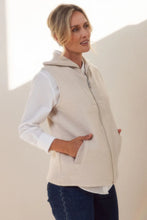 Load image into Gallery viewer, See Saw - 100% Wool Zip Front Vest - Cream
