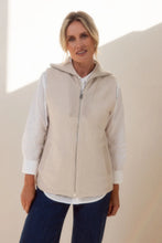Load image into Gallery viewer, See Saw - 100% Wool Zip Front Vest
