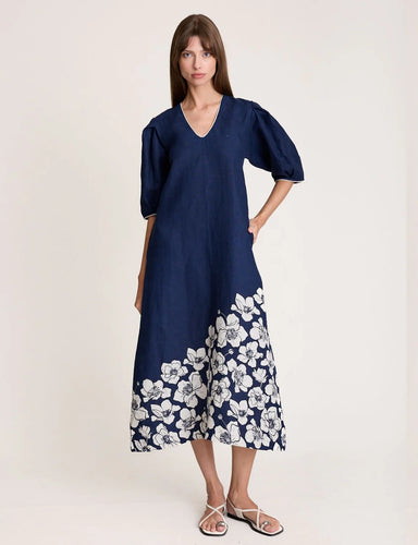 State Of Embrace - Fleur Balloon Dress - Navy