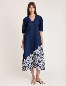 State Of Embrace - Fleur Balloon Dress - Navy
