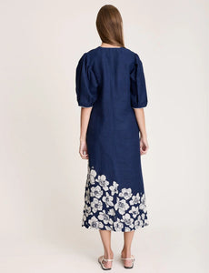 State Of Embrace - Fleur Balloon Dress - Navy
