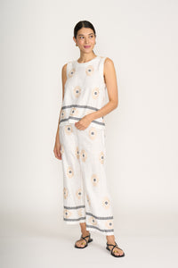 Foil - Sew Crafty Pant - Sand Geo