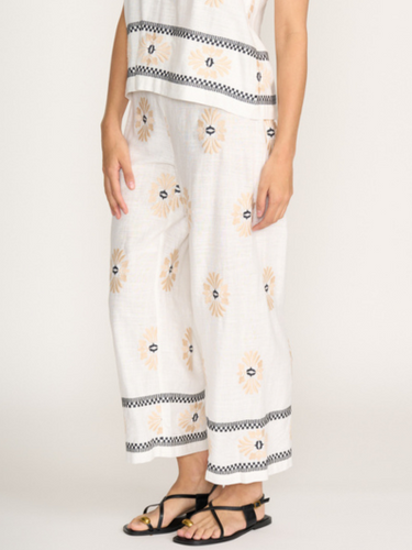 Foil - Sew Crafty Pant - Sand Geo