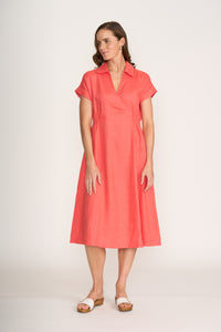 Foil - Wrap Dreams Dress - Melon
