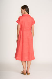 Foil - Wrap Dreams Dress - Melon