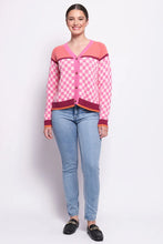 Load image into Gallery viewer, Foil - Checkmate Cardigan - Pink Mix
