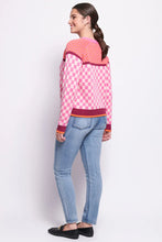 Load image into Gallery viewer, Foil - Checkmate Cardigan - Pink Mix
