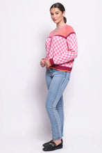 Load image into Gallery viewer, Foil - Checkmate Cardigan - Pink Mix
