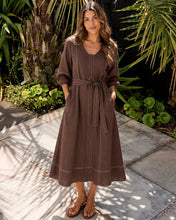 Load image into Gallery viewer, Foil - Shout Out Dress - Cocoa

