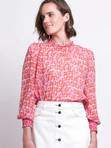 Foil - Sloan Square Top - Lava Pink