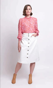 Foil - Sloan Square Top - Lava Pink