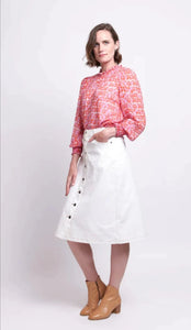 Foil - Sloan Square Top - Lava Pink