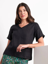 Load image into Gallery viewer, Foil - V Benefits Top - Black
