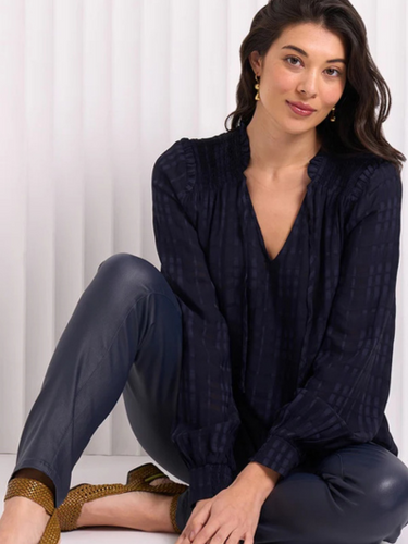 Foil - Knotting Hill Blouse - Midnight