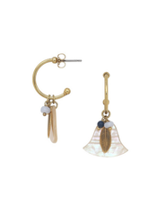 Load image into Gallery viewer, Frank Hervall - Palma Earrings - Creoles With Dangles
