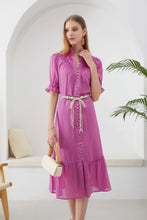 Load image into Gallery viewer, GDS - Colette Linen Dress - Violet
